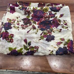 Floral large scarf